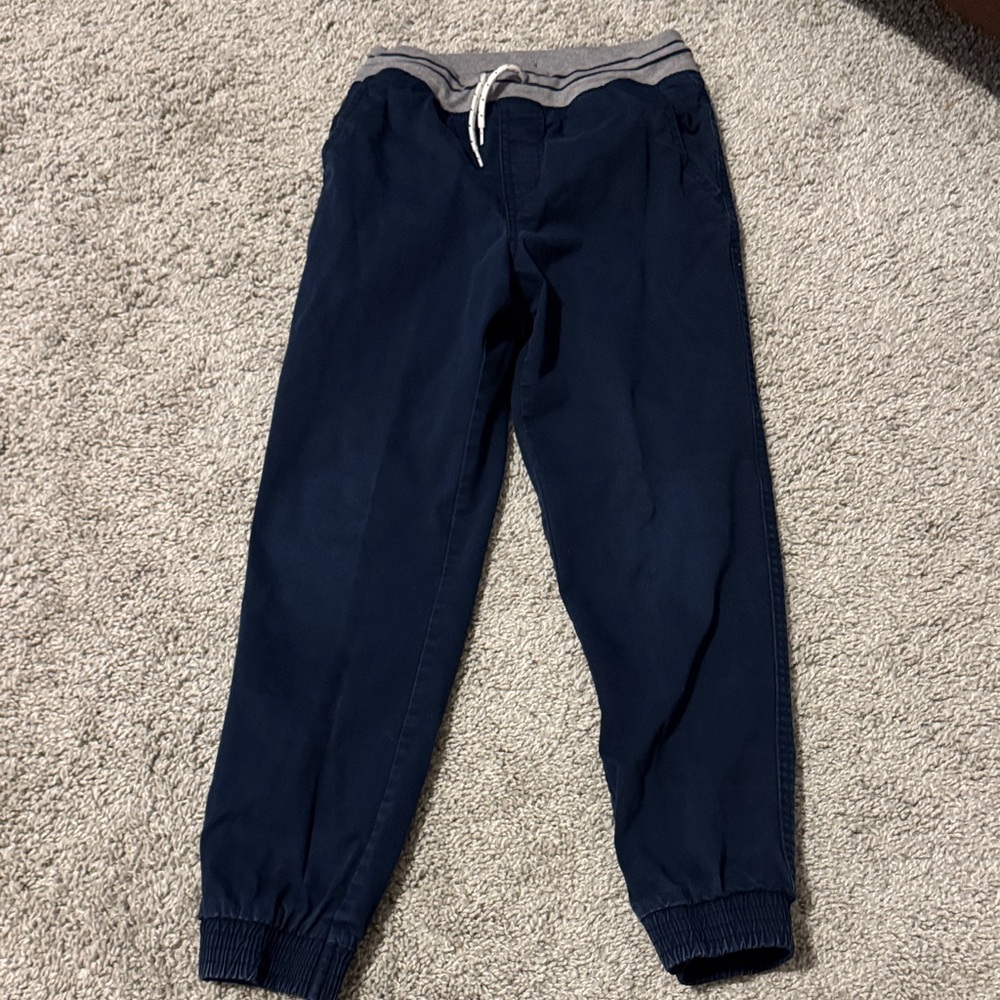 Cat & Jack Dark Blue Kids Joggers with Gray Waistband